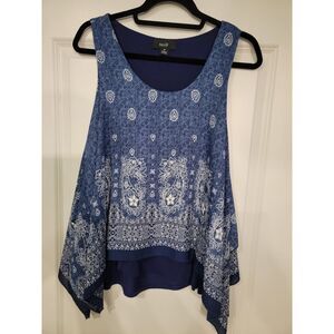 Naif Handkerchief-Style Tank Top - Size M (Versatile for Dressy or Casual Wear)